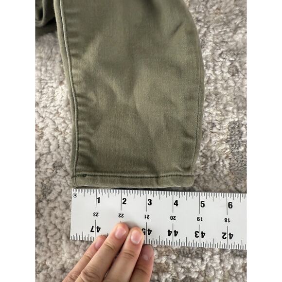 Tommy Hilfiger Size 4 Gramercy Ankle Stretch Casual Pants Olive Green Pull On - Picture 7 of 10